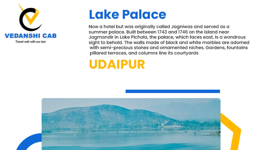 lake palace udaipur | vedanshi cab