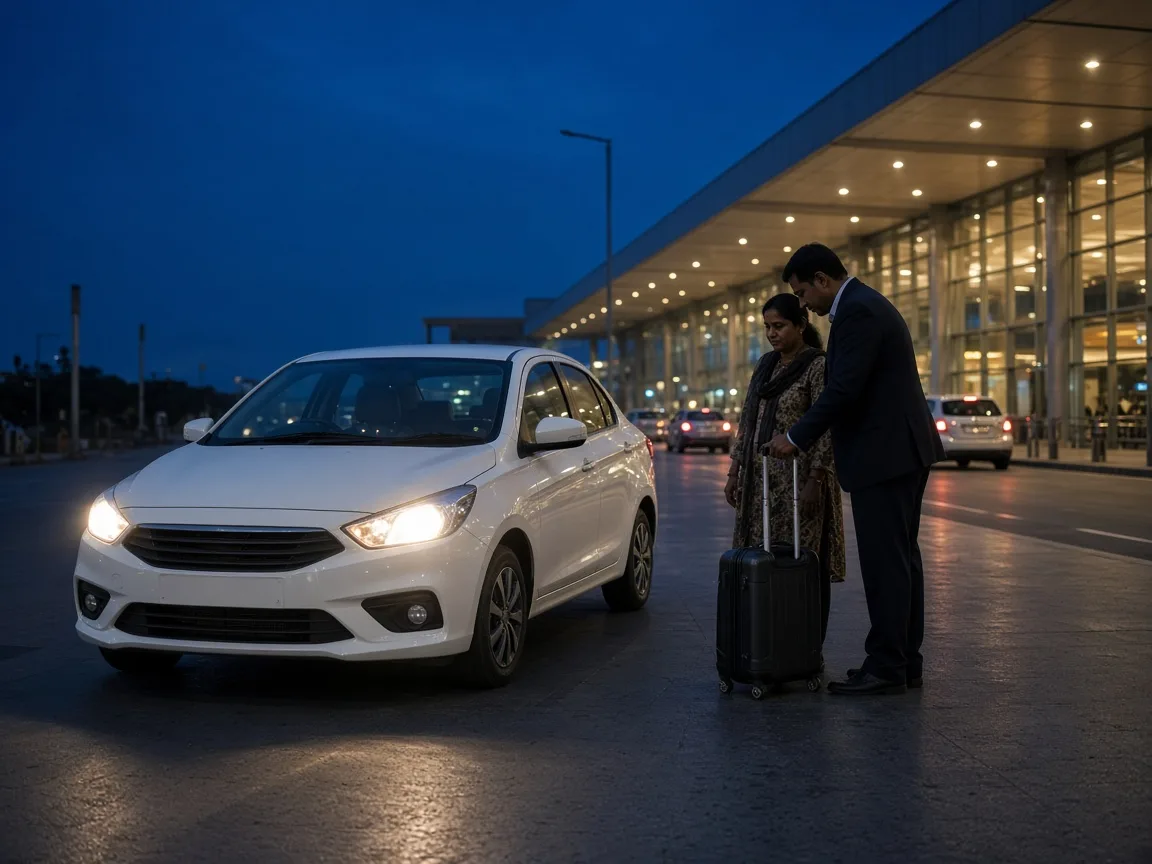 Late night and early morning Udaipur airport cab transfer