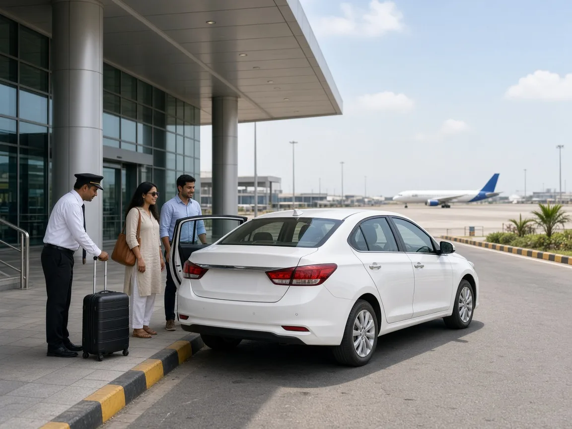 Udaipur Airport round trip pickup and drop combo taxi