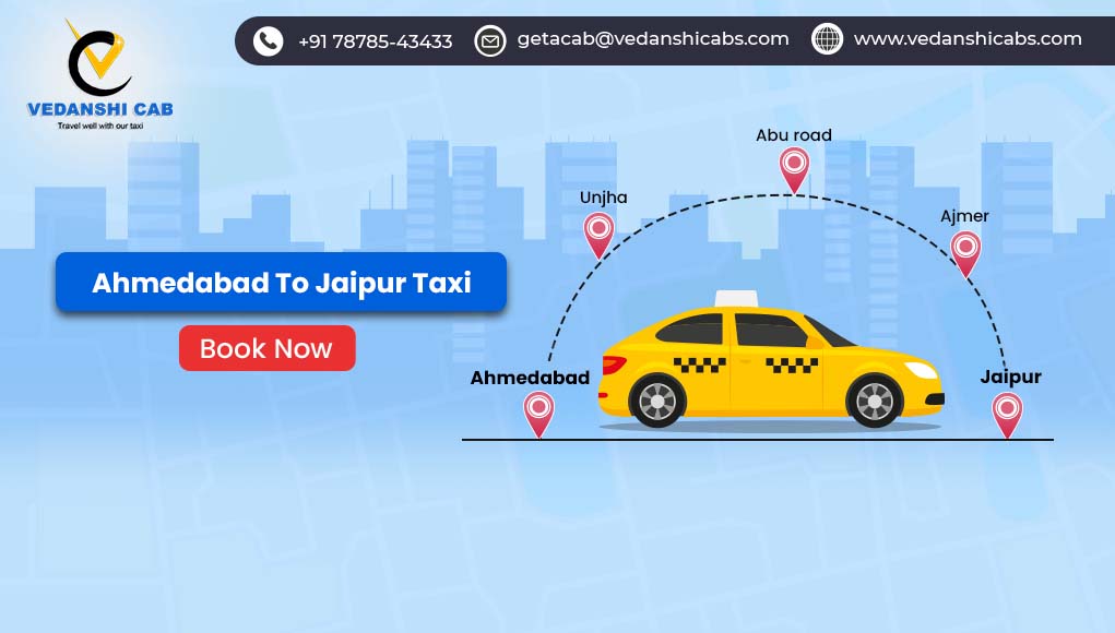 Ahmedabad to Jaipur Taxi
