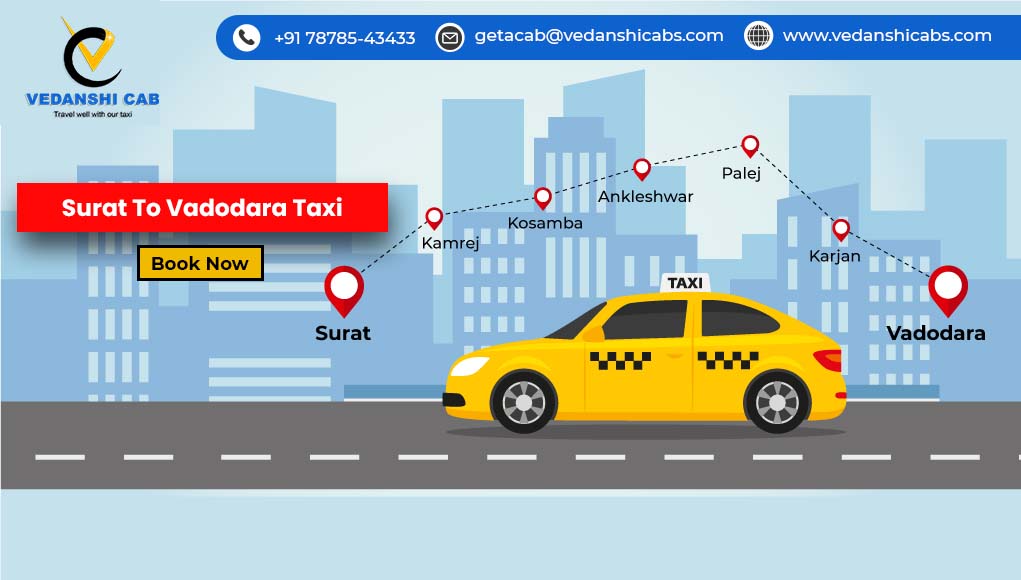 Surat to Vadodara Taxi