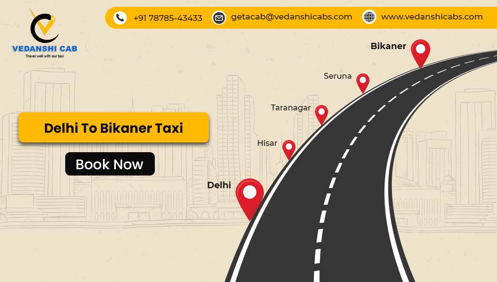 Delhi to Bikaner Taxi