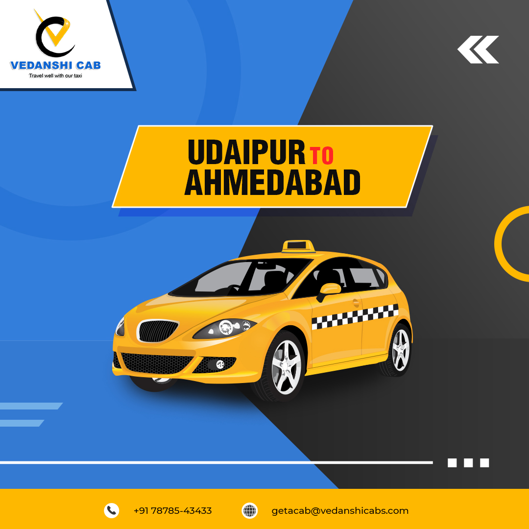 Udaipur to Ahmedabad Taxi